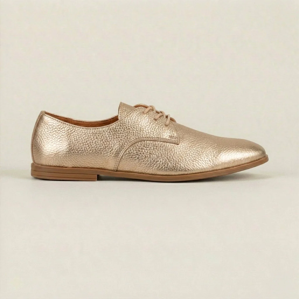 Brilliant Gold Oxfords - Image 3