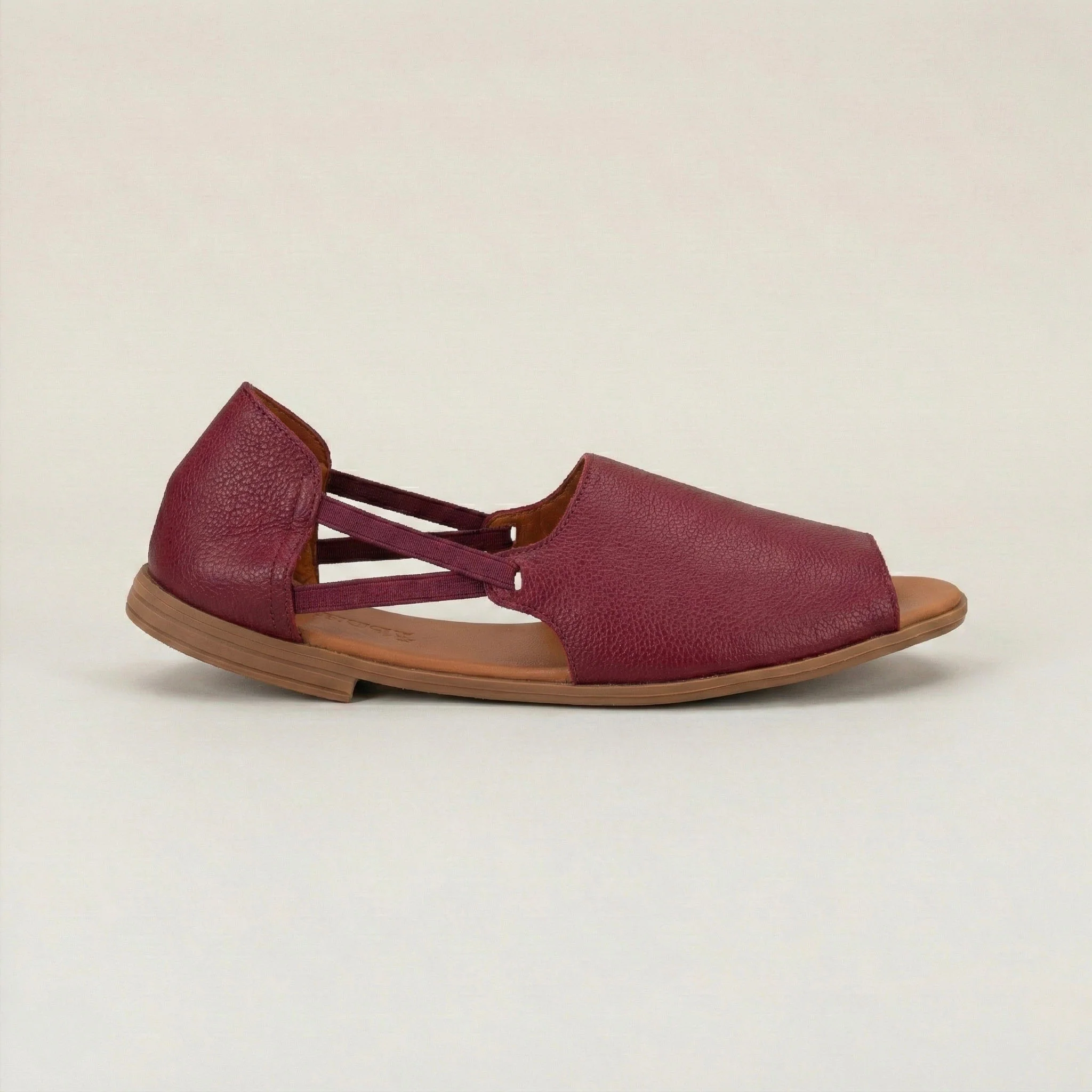 Burgundy Vintage Peep Toes - Image 3