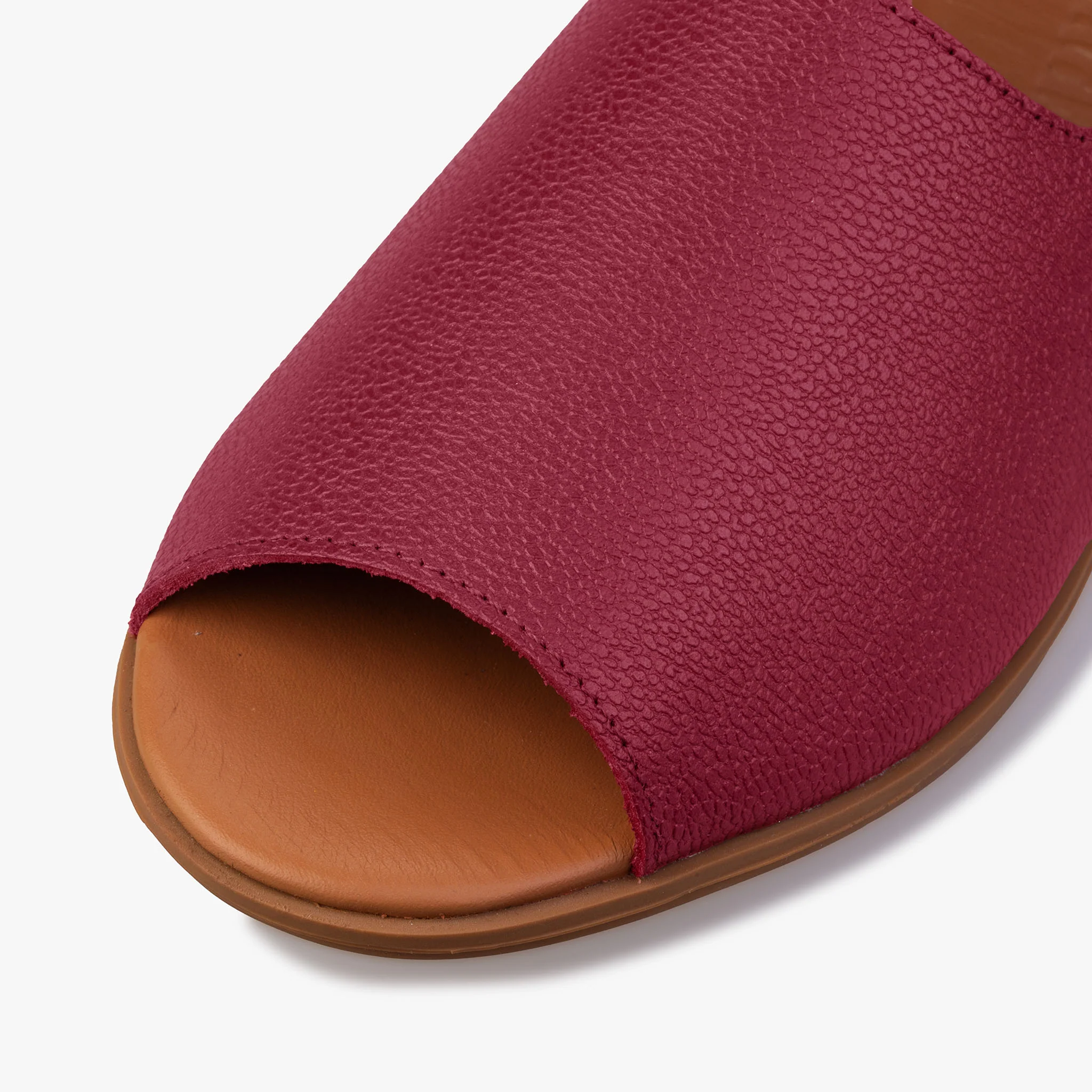 Burgundy Vintage Peep Toes - Image 5
