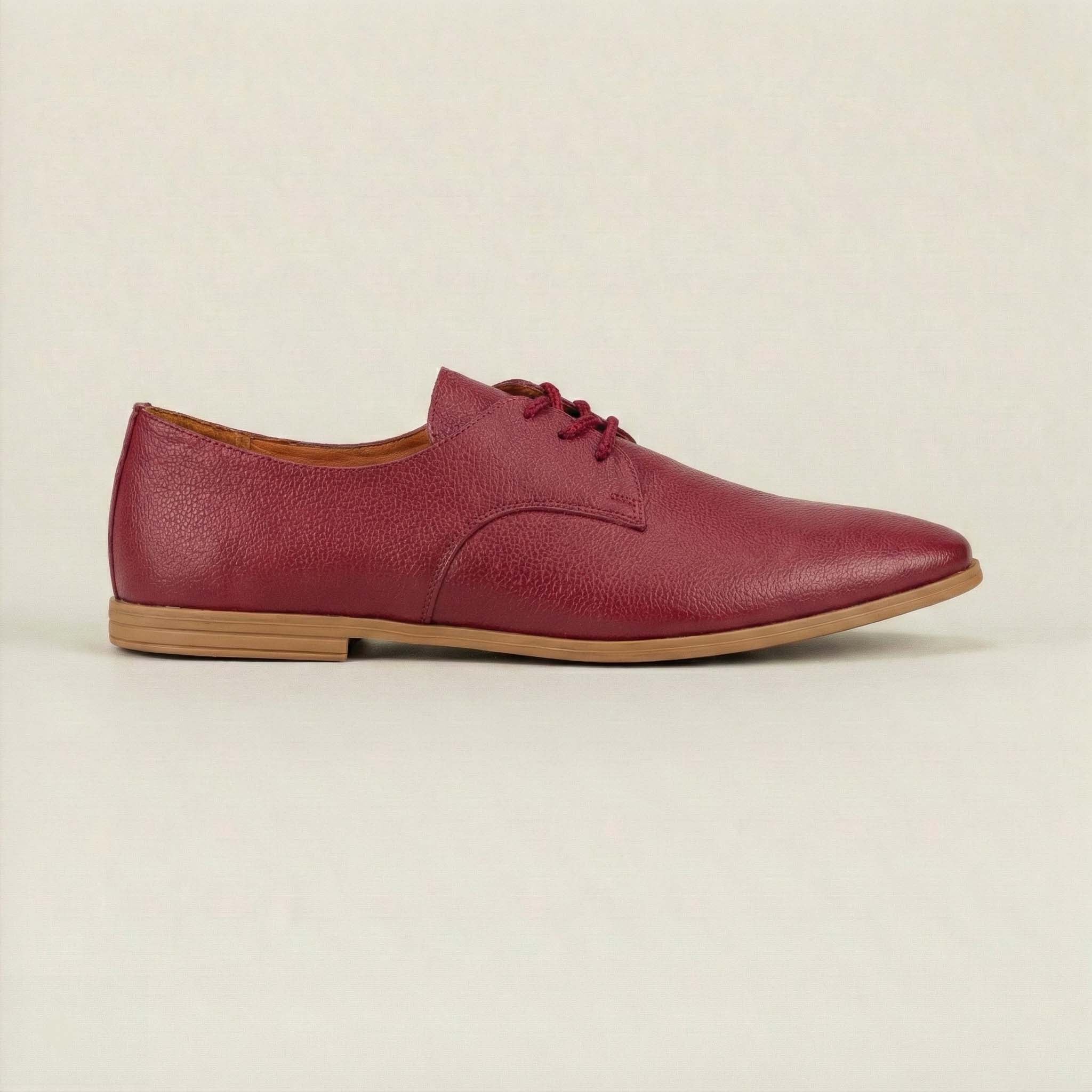 Burgundy Vintage Oxfords - Image 3