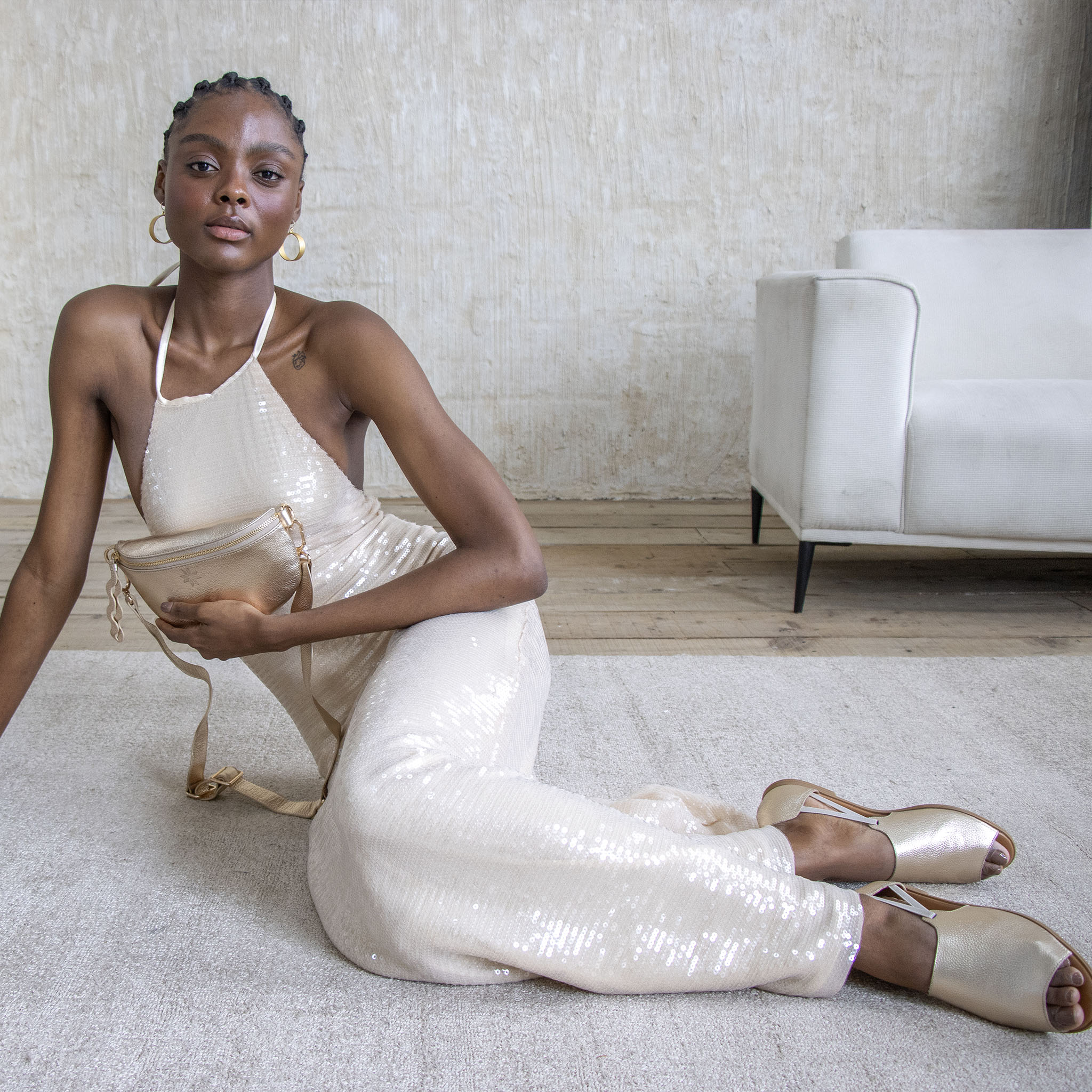 Brilliant Gold Peep Toes - Image 4